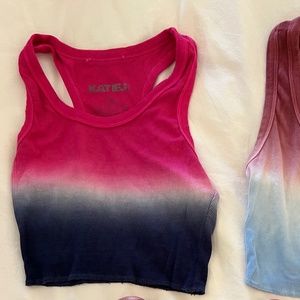 Katie J NYC Livi Ribbed Tank Top - Size L